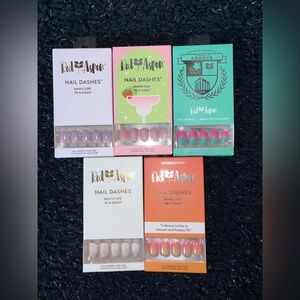 SOLD. Red Aspen Short Square Ombré Nails Bundle New in Box Glazed Bundle 5 Sets